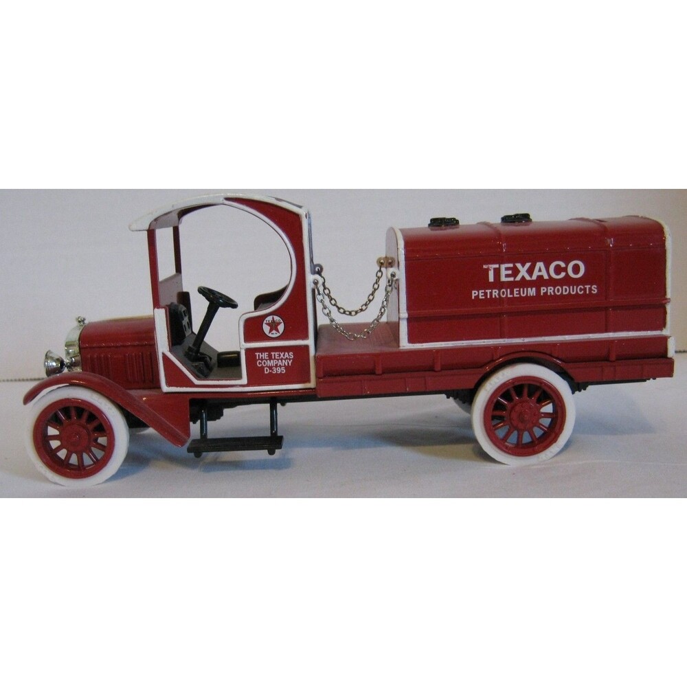 Ertl 1919 GMC Tanker Truck Texaco Die Cast Metal Bank #17 in Series 1:28 Scale